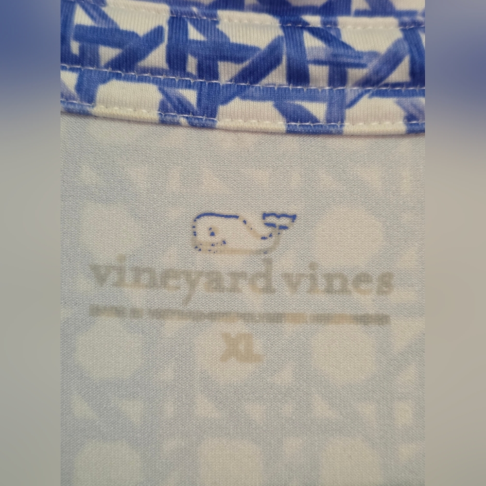 Vineyard Vines UPF RATTAN MARGO SHIRT DRESS MARLIN Size XL - Picture 5 of 11